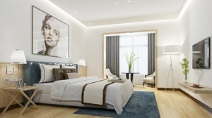 bedroom modern 3D model