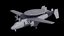 3D kj-600 awacs aircraft model