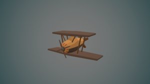 airplane04 low-poly model