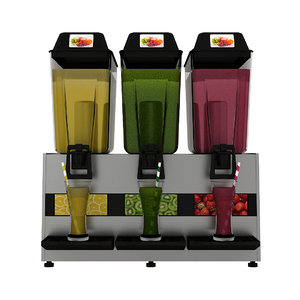 3D realistic juice dispenser