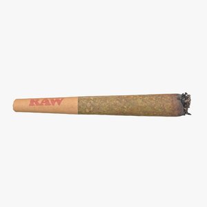 3D pre-rolled cannabis joint