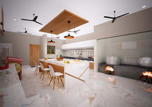 3D model kitchen interior