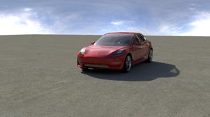 3D model 3 car