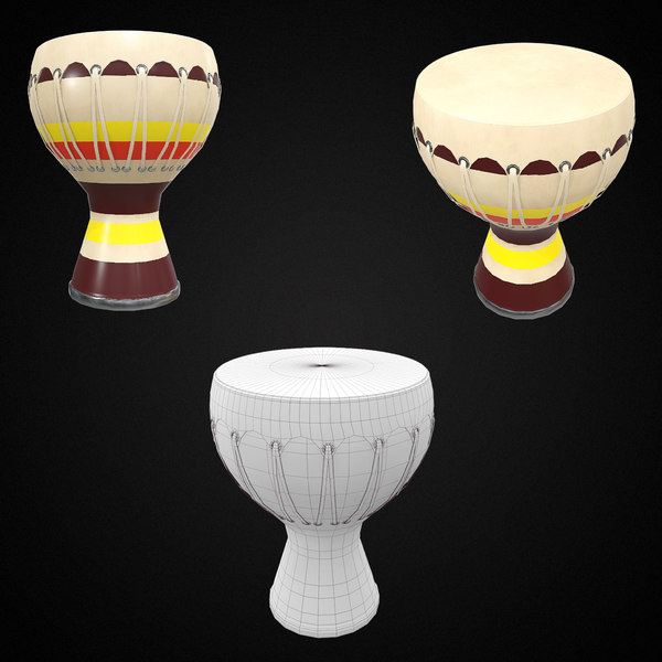 bongo musical instrument pbr model