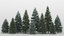 10 christmas trees 3d model