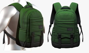 3D bag backpack model