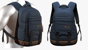 fashion bag backpack 3D model