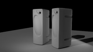 speakers 3D model