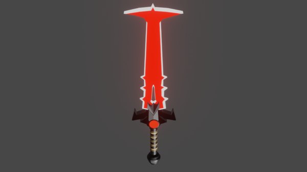 doom eternal sword weapon 3D model