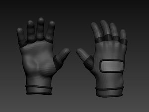 3D basemesh gloves model