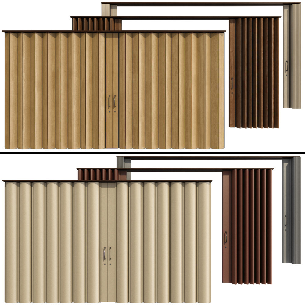 Sliding partition wood pvc model TurboSquid 1578868