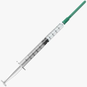 3D real syringe model