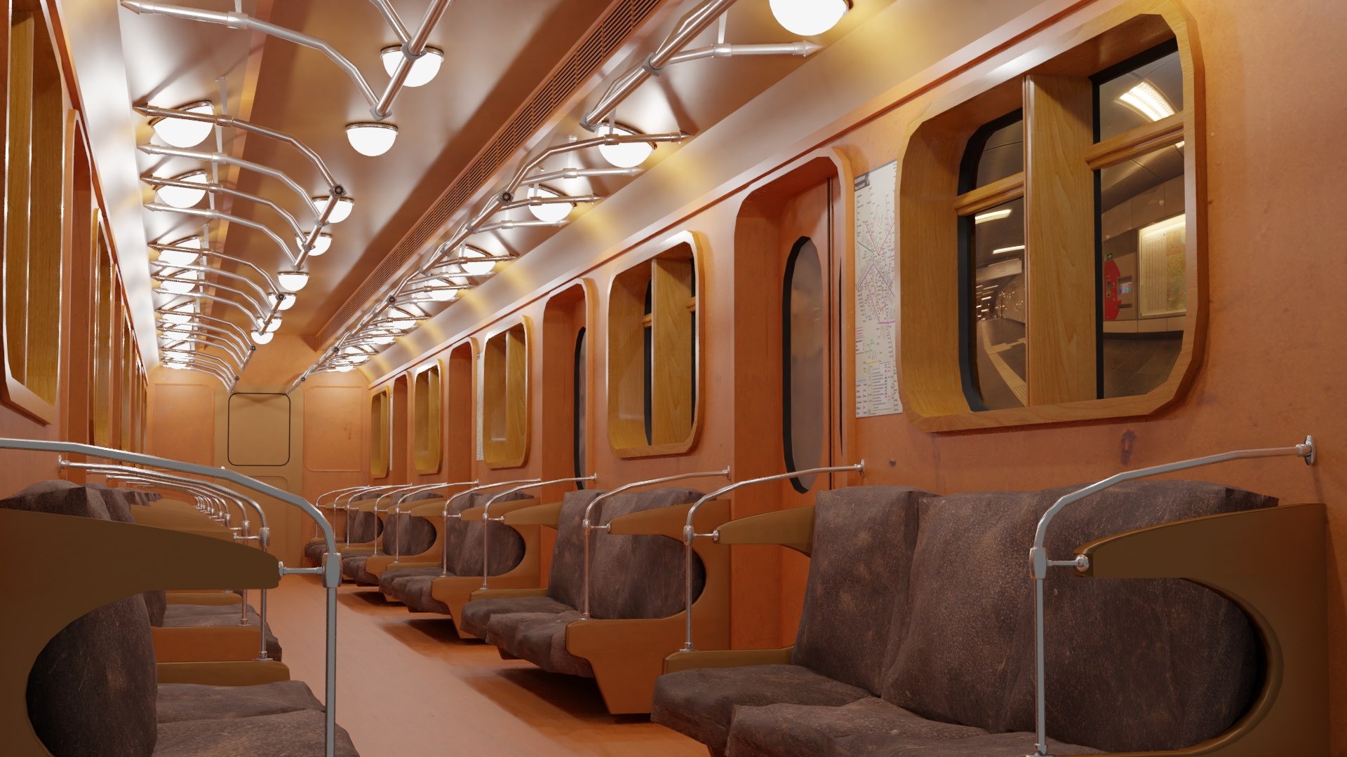 Subway underground interior 3D TurboSquid 1578963