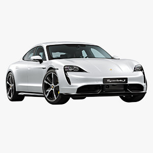 3D 2020 porsche taycan
