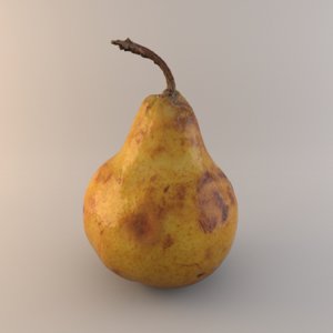 scanned ripe pear model
