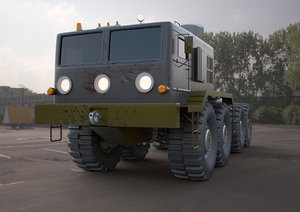 ma3-537 military tractor 3D model