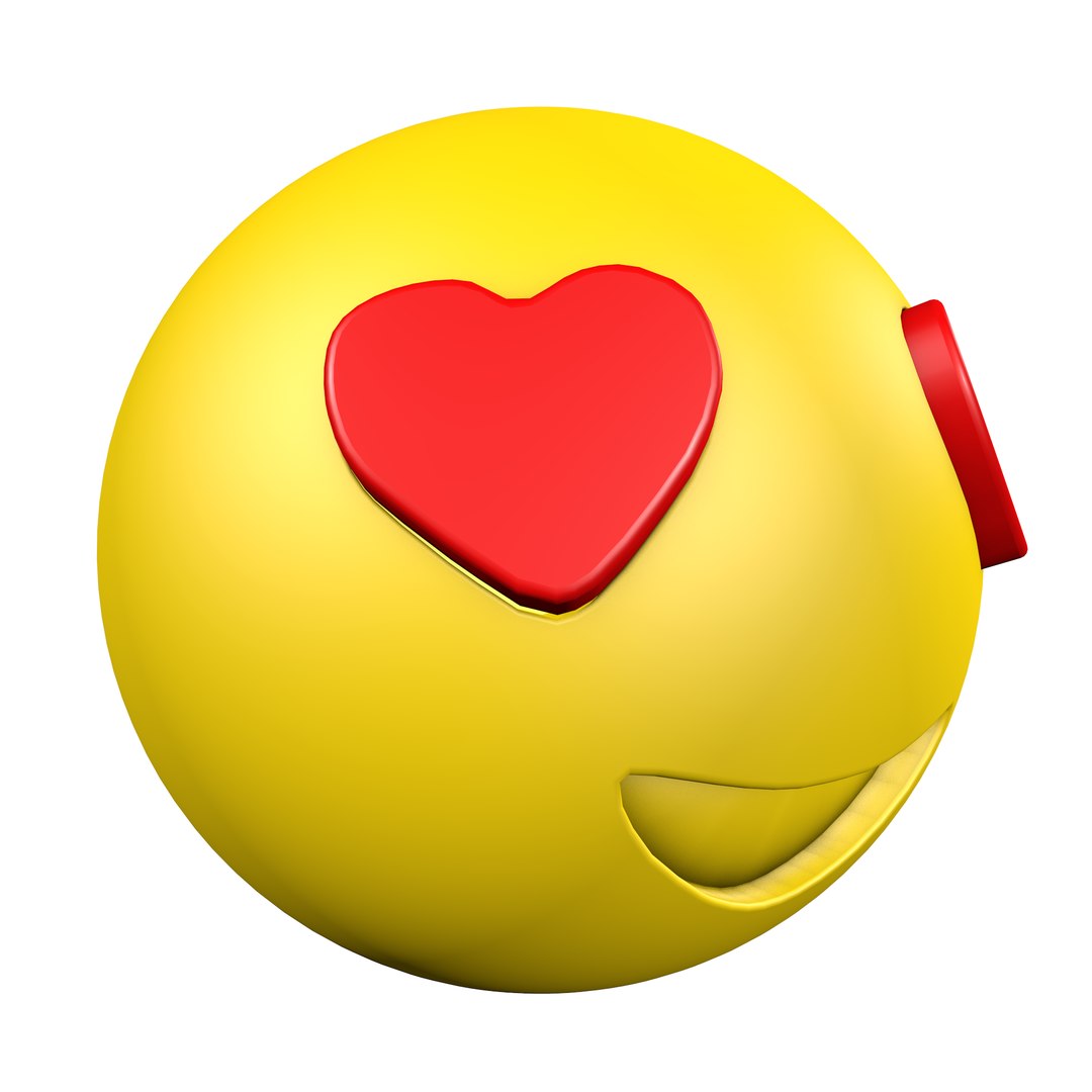 Emoji Love 3d Model Turbosquid 1579263