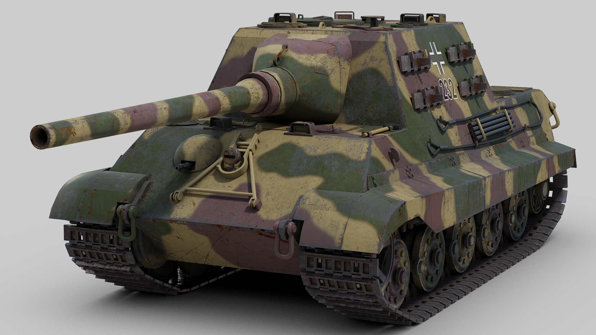 Ww Sdkfz Jagdtiger D Model Turbosquid My Xxx Hot Girl