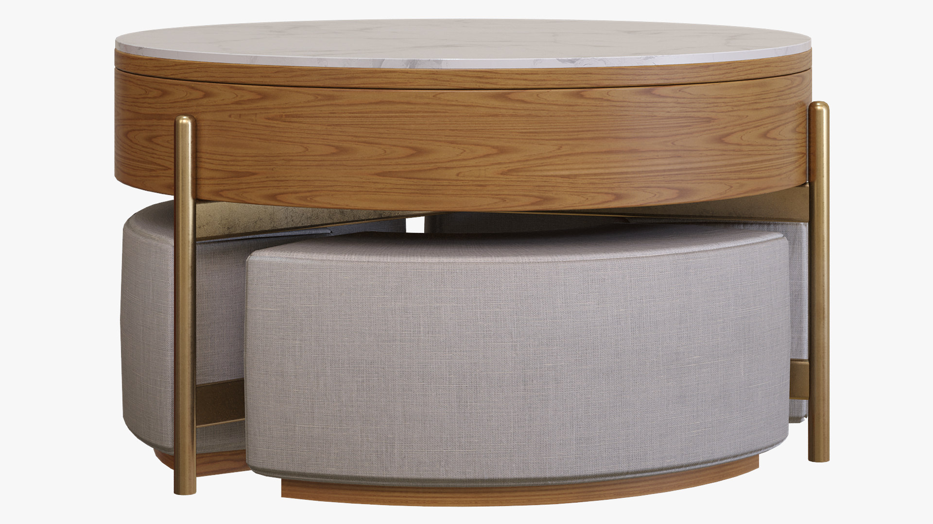 3D coffee table ottomans - TurboSquid 1579405