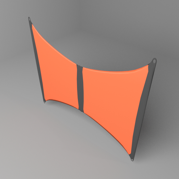 3d model bowed kite