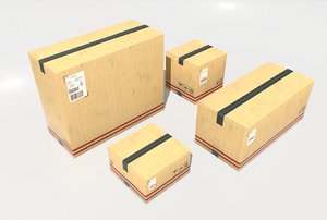 3D cardboard boxes 1