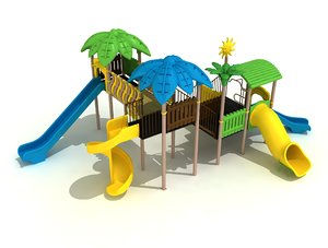 metal playground 3D model