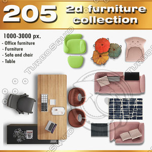 2d sofa chair furniture collection