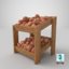 3D wooden merchandise shelf 02