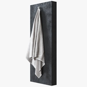 3D hanging bath towel