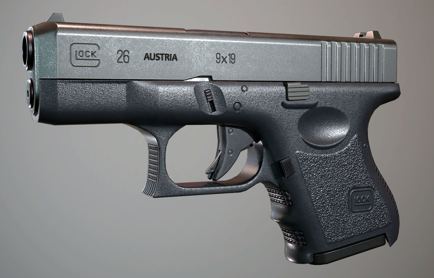 Gun blender pbr 3D model - TurboSquid 1579871