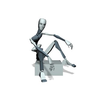 Squat down to sit relax and stand up