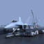 uss reagan cutaway aircraft carrier 3d obj