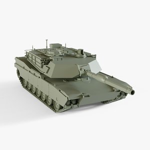 3D abrams tank
