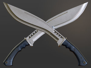 3D honshu boshin kukri knife model
