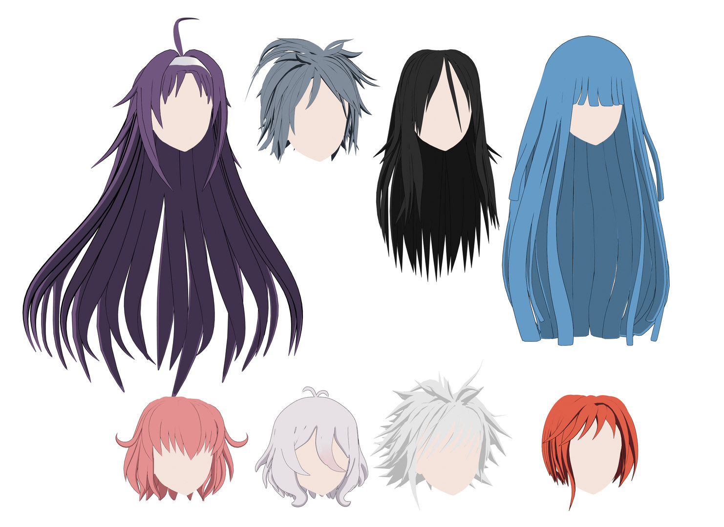 3D Anime Hair Rigging - wide 9