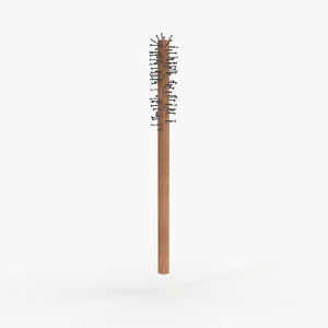 3D model wooden spiked mace 0012