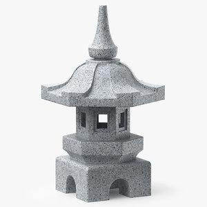stone lantern 3D