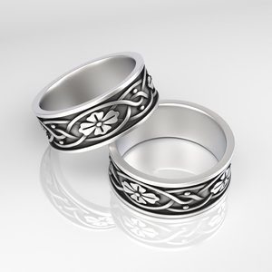 3D ring ornament5 model