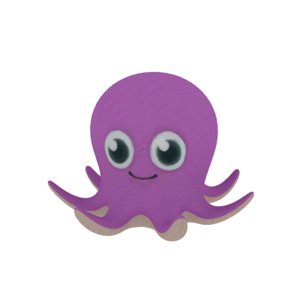 cartoon octopus 3D model