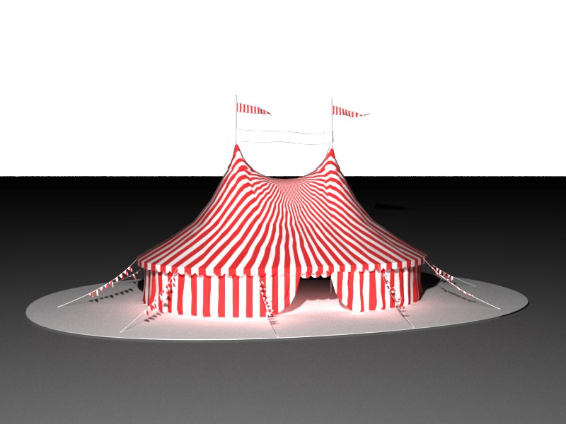 Circus tent 3D model TurboSquid 1580286