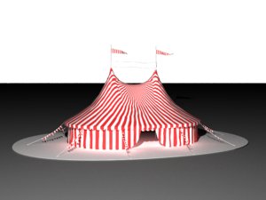 circus tent 3D model