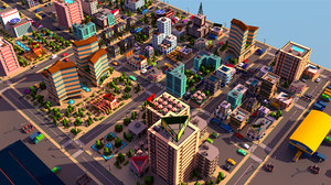 simple city 3D model
