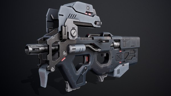 3D futuristic p90 model - TurboSquid 1580496