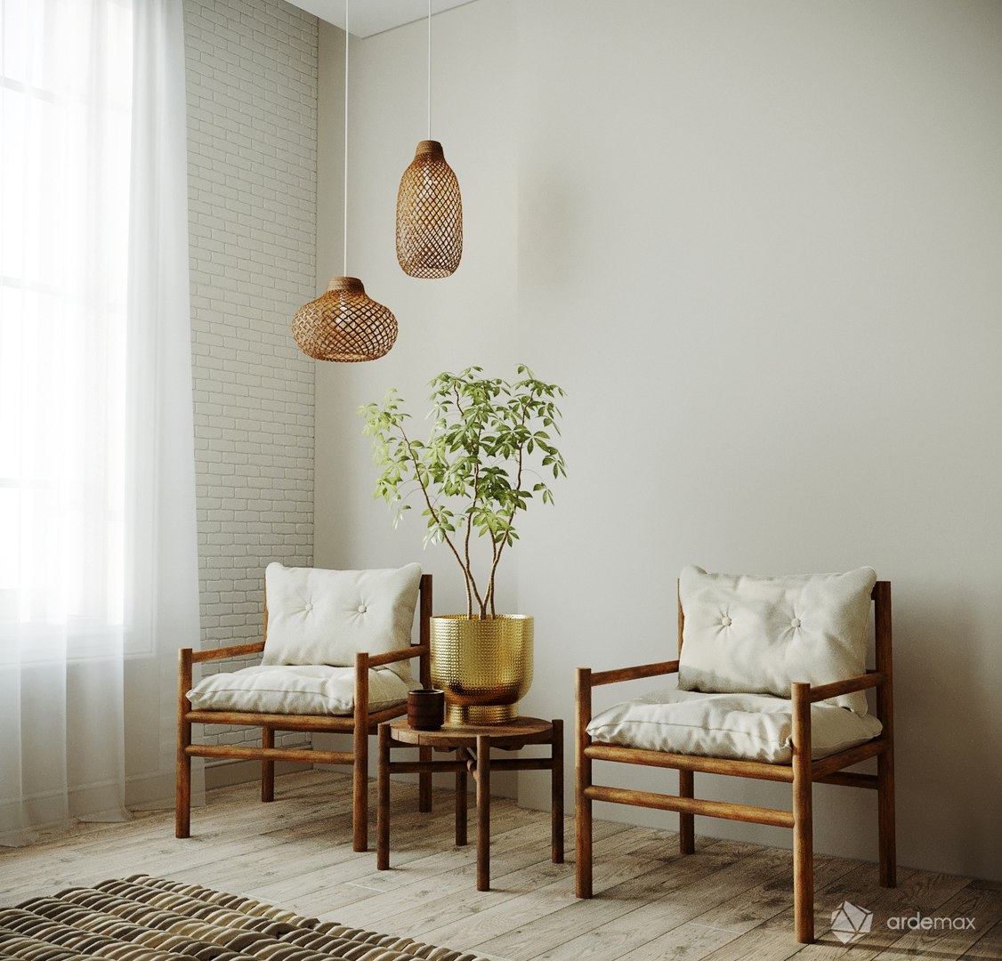 3D h m chair table TurboSquid 1580647