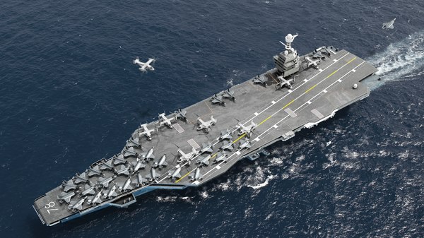 Uss Gerald R Ford Cvn 7dモデル Turbosquid