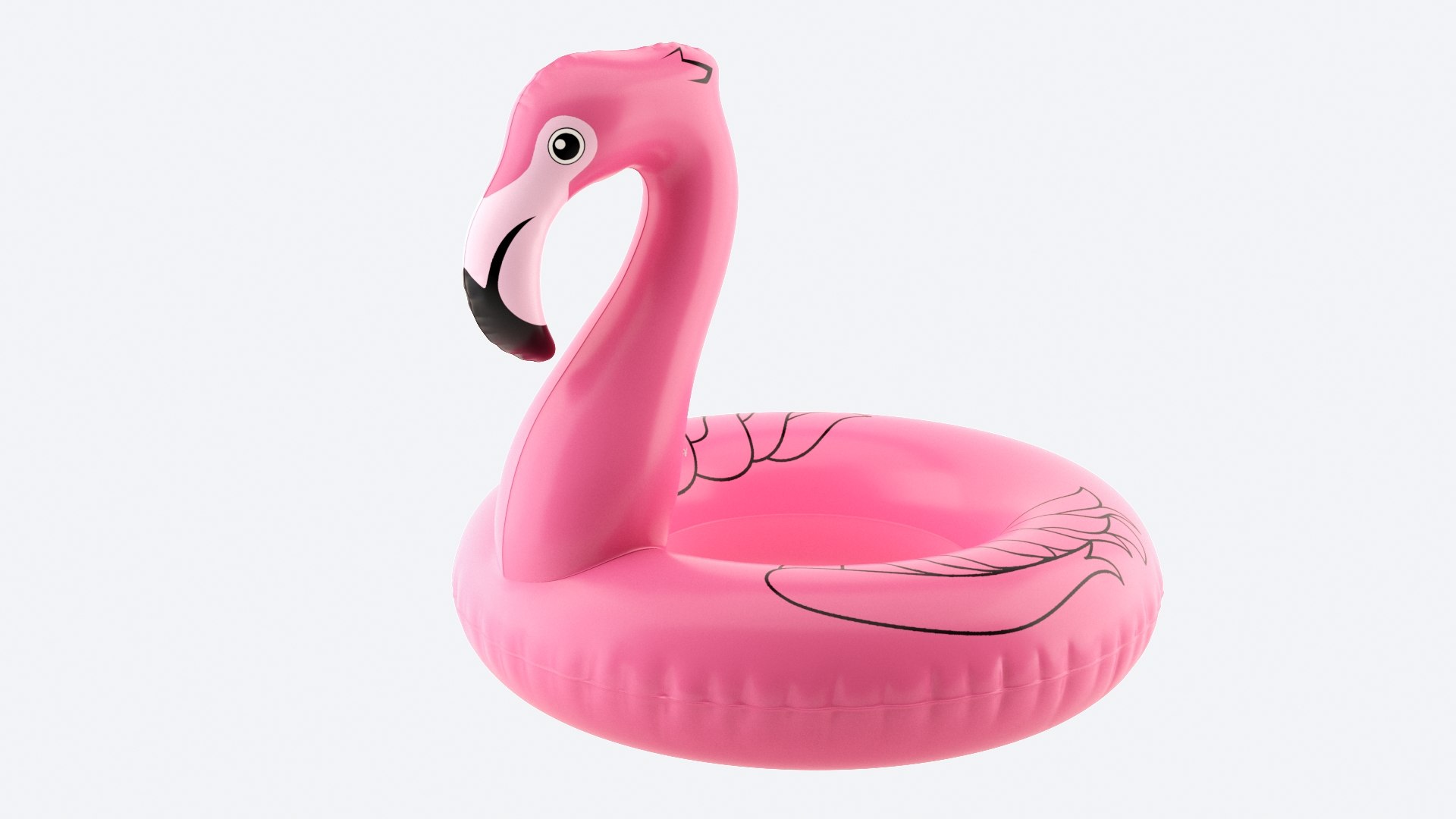 Inflatable flamingo 3D model TurboSquid 1580819