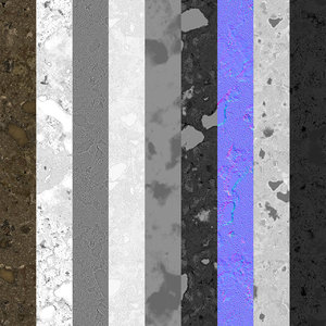 Asphalt 4K Texture set 10 items