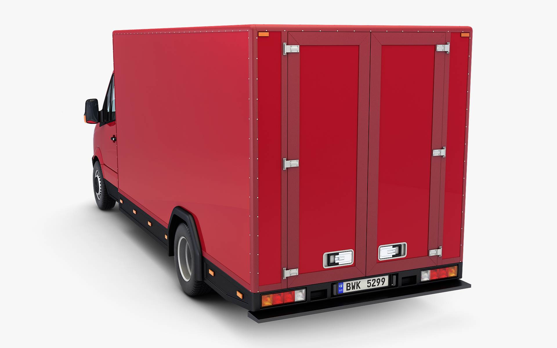 3D generic mini truck box model - TurboSquid 1581178