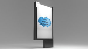 3D model designed advertising billboard