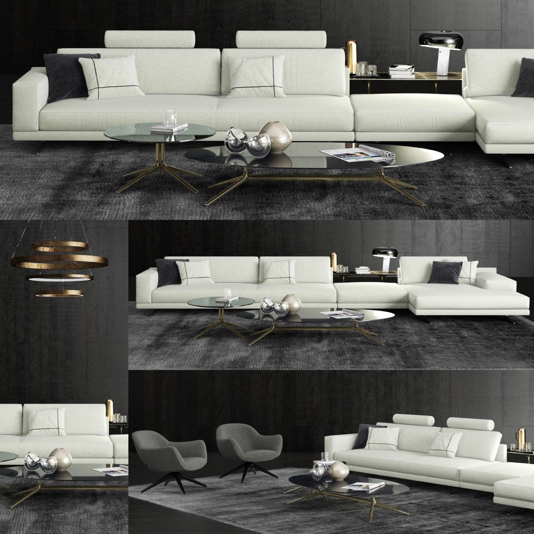 modèle 3D de Poliform Mondrian Sofa 02 - TurboSquid 1581214